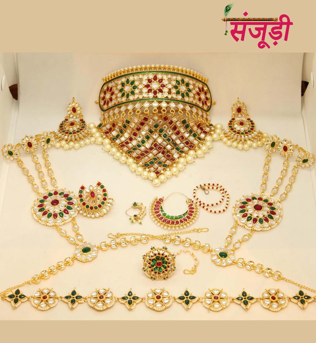 Rajasthani Jewellery Set with Aad