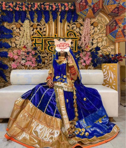 Satin Poshak in Traditional Rajasthani Designs and Clothing